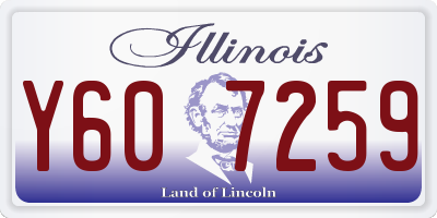 IL license plate Y607259