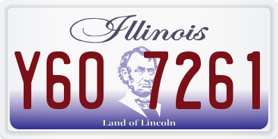 IL license plate Y607261