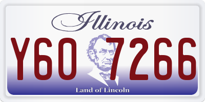 IL license plate Y607266