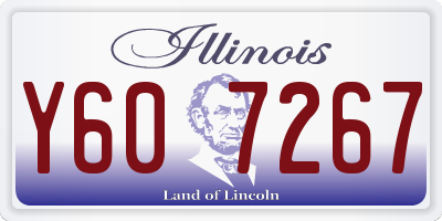 IL license plate Y607267