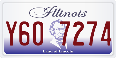 IL license plate Y607274