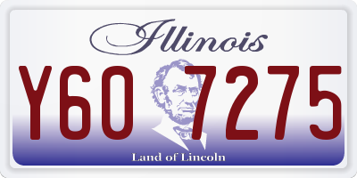 IL license plate Y607275