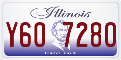 IL license plate Y607280