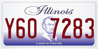 IL license plate Y607283