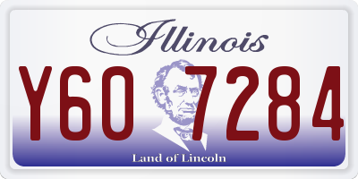 IL license plate Y607284
