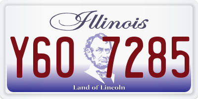 IL license plate Y607285