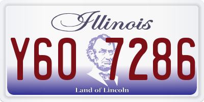 IL license plate Y607286