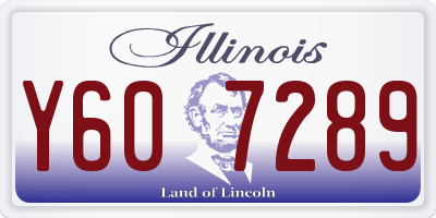 IL license plate Y607289