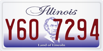 IL license plate Y607294