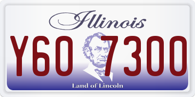 IL license plate Y607300