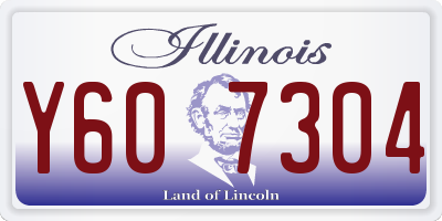 IL license plate Y607304