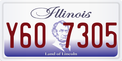 IL license plate Y607305