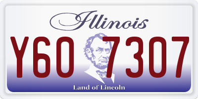 IL license plate Y607307