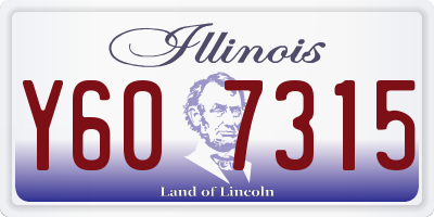 IL license plate Y607315