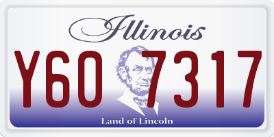 IL license plate Y607317