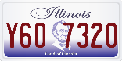 IL license plate Y607320