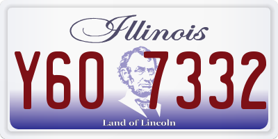 IL license plate Y607332