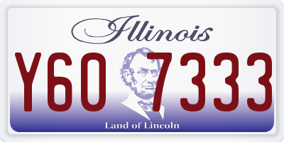 IL license plate Y607333
