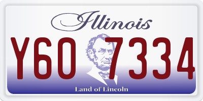 IL license plate Y607334