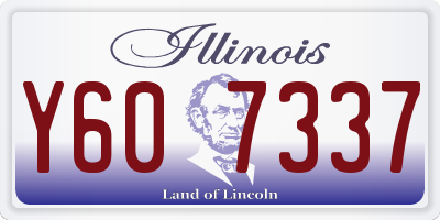 IL license plate Y607337