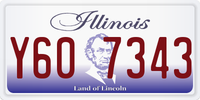 IL license plate Y607343