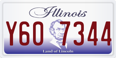 IL license plate Y607344