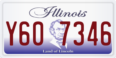 IL license plate Y607346