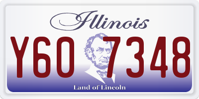 IL license plate Y607348