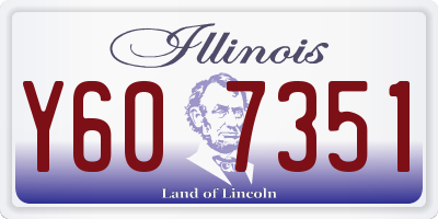IL license plate Y607351