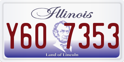 IL license plate Y607353