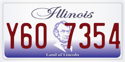 IL license plate Y607354
