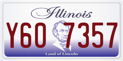 IL license plate Y607357