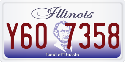 IL license plate Y607358