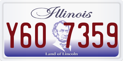 IL license plate Y607359
