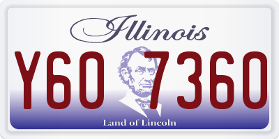 IL license plate Y607360