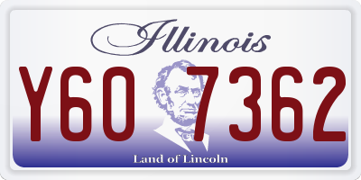 IL license plate Y607362