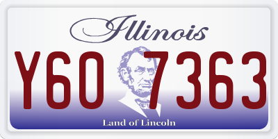 IL license plate Y607363