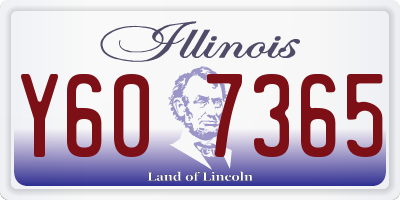 IL license plate Y607365