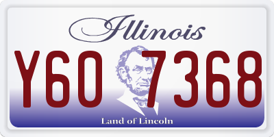 IL license plate Y607368