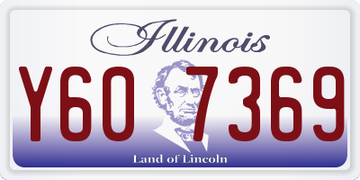 IL license plate Y607369