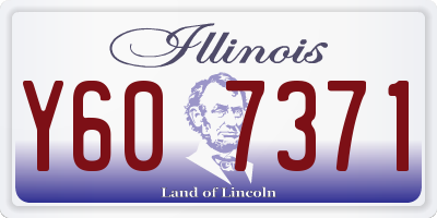 IL license plate Y607371