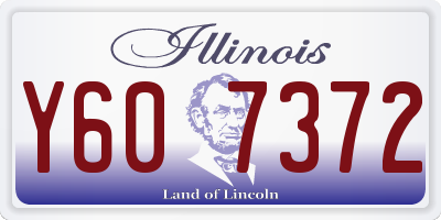 IL license plate Y607372