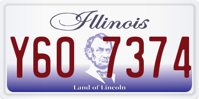 IL license plate Y607374