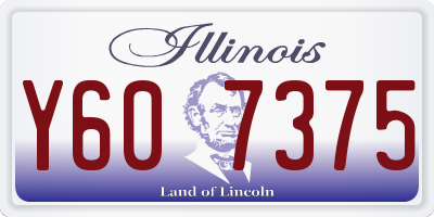 IL license plate Y607375