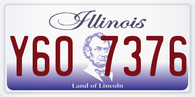 IL license plate Y607376