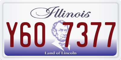 IL license plate Y607377