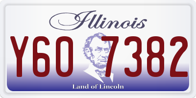 IL license plate Y607382