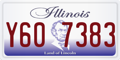 IL license plate Y607383