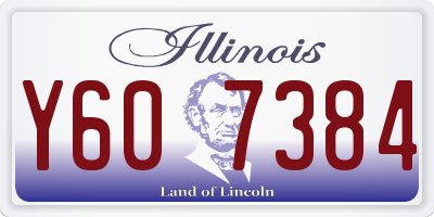IL license plate Y607384
