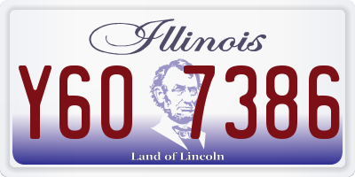 IL license plate Y607386